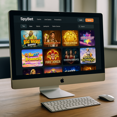 SpyBet - Desktop Platform Screenshot - Casino Interface
